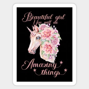 Inspirational unicorn Magnet